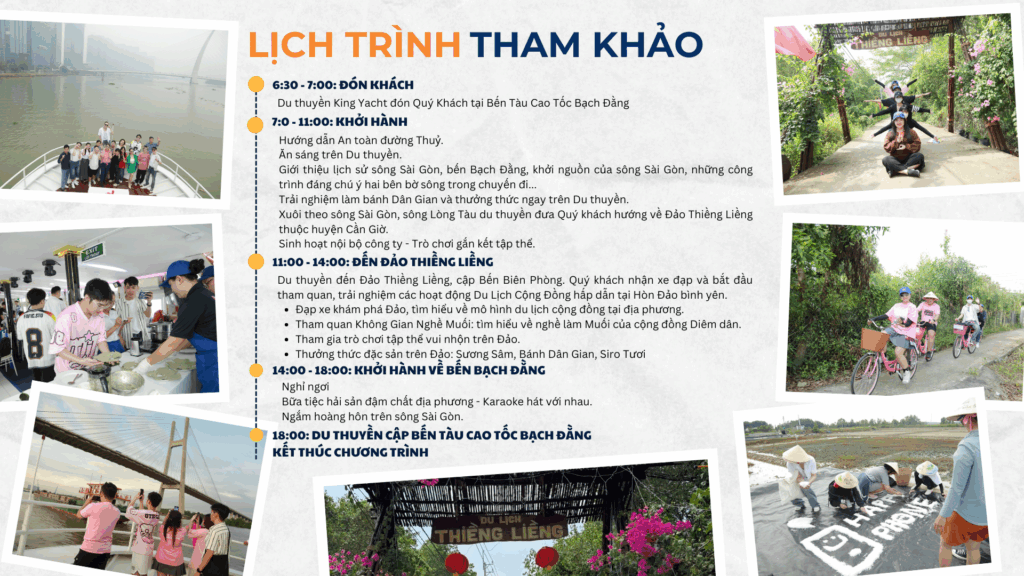 lịch trình team building